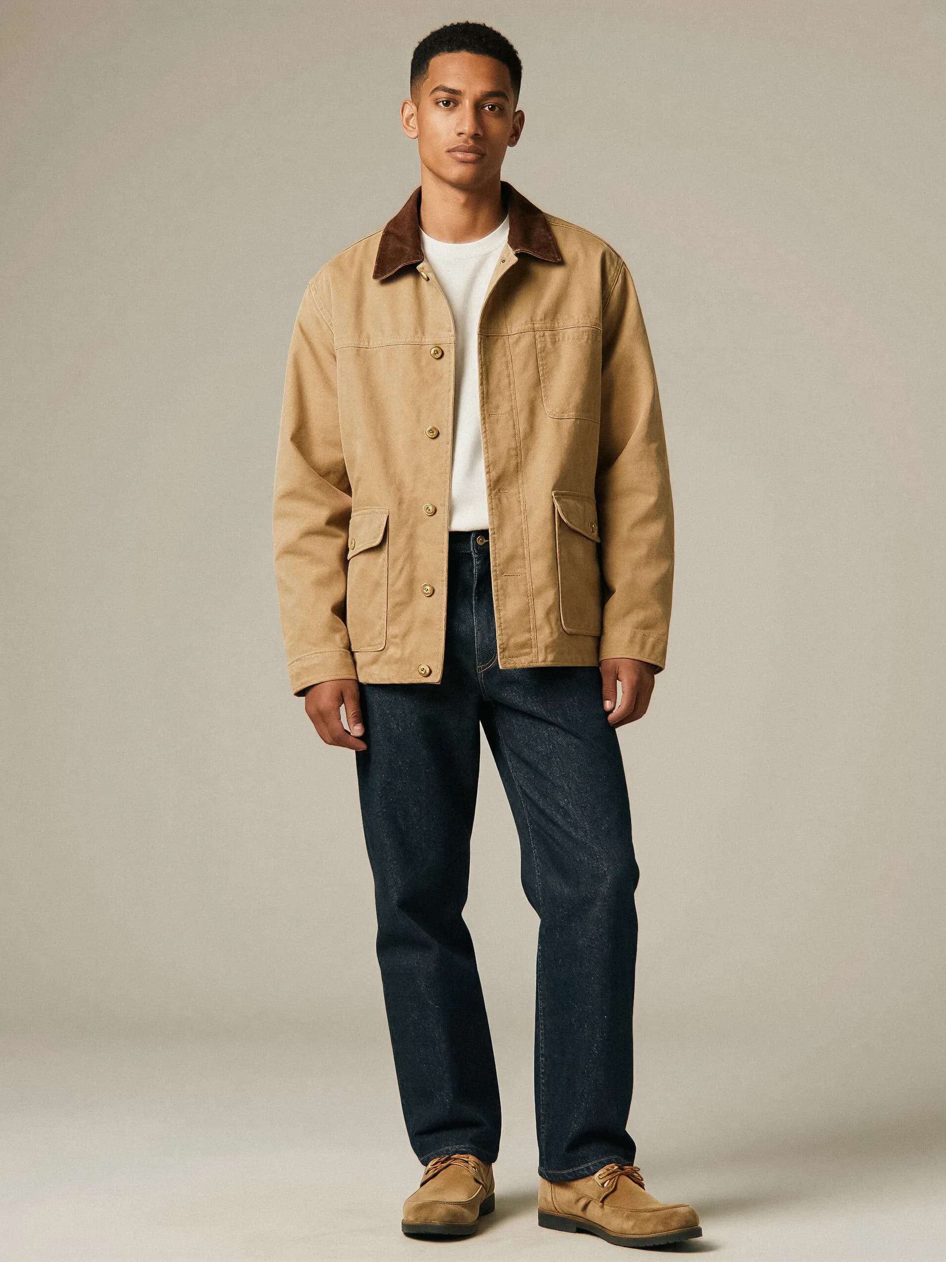 Michigan wool blend coat - full view