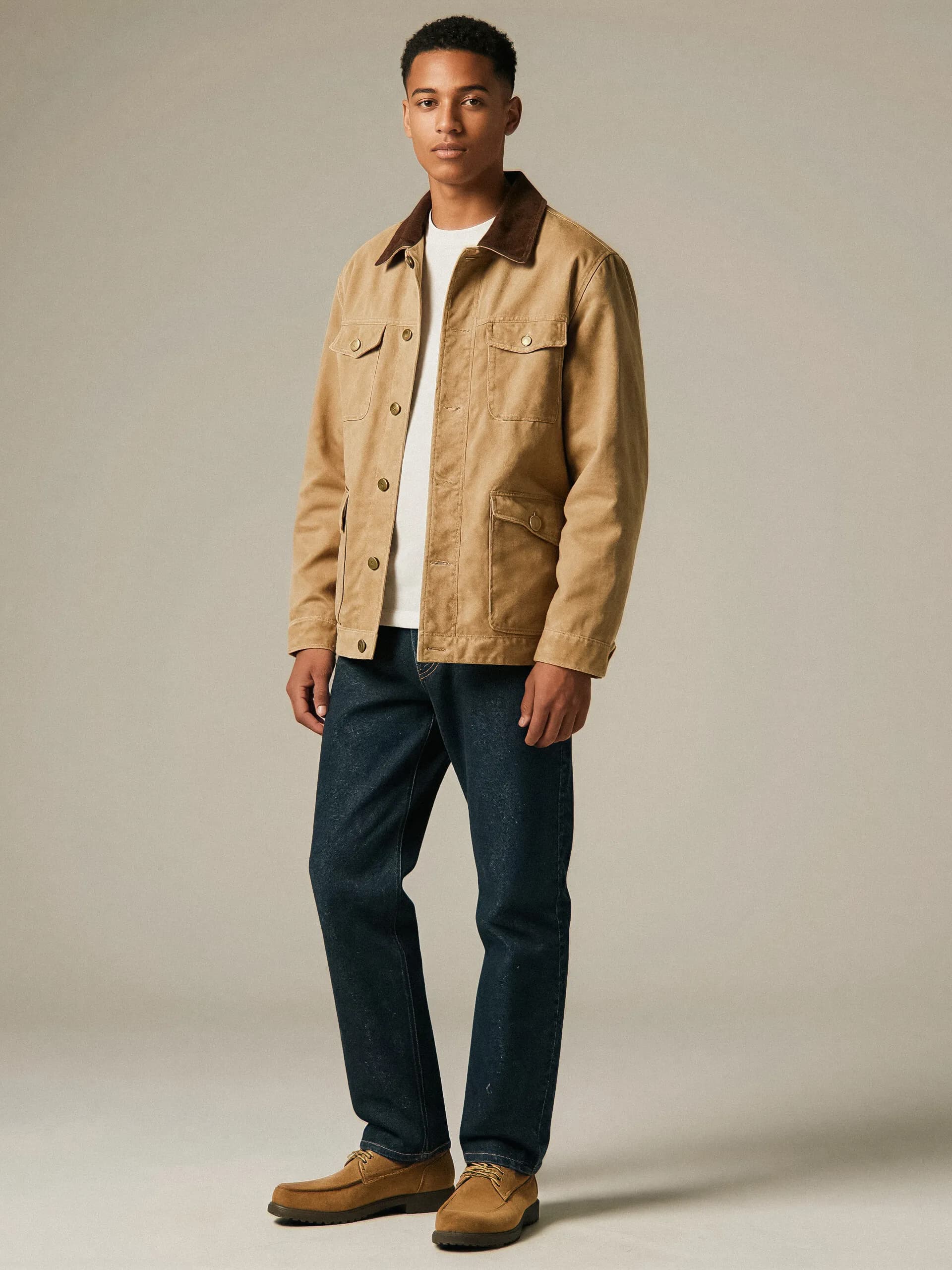 Michigan wool blend coat - side view