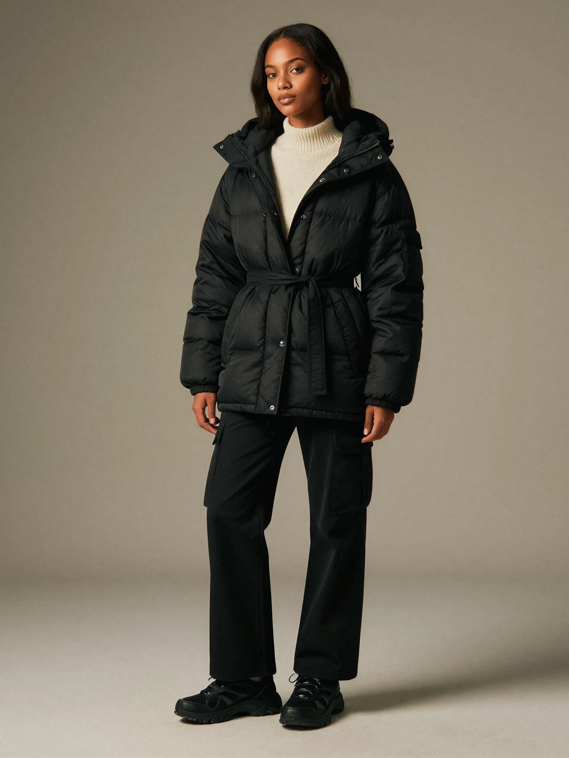 Alpine oversized puffer - full view