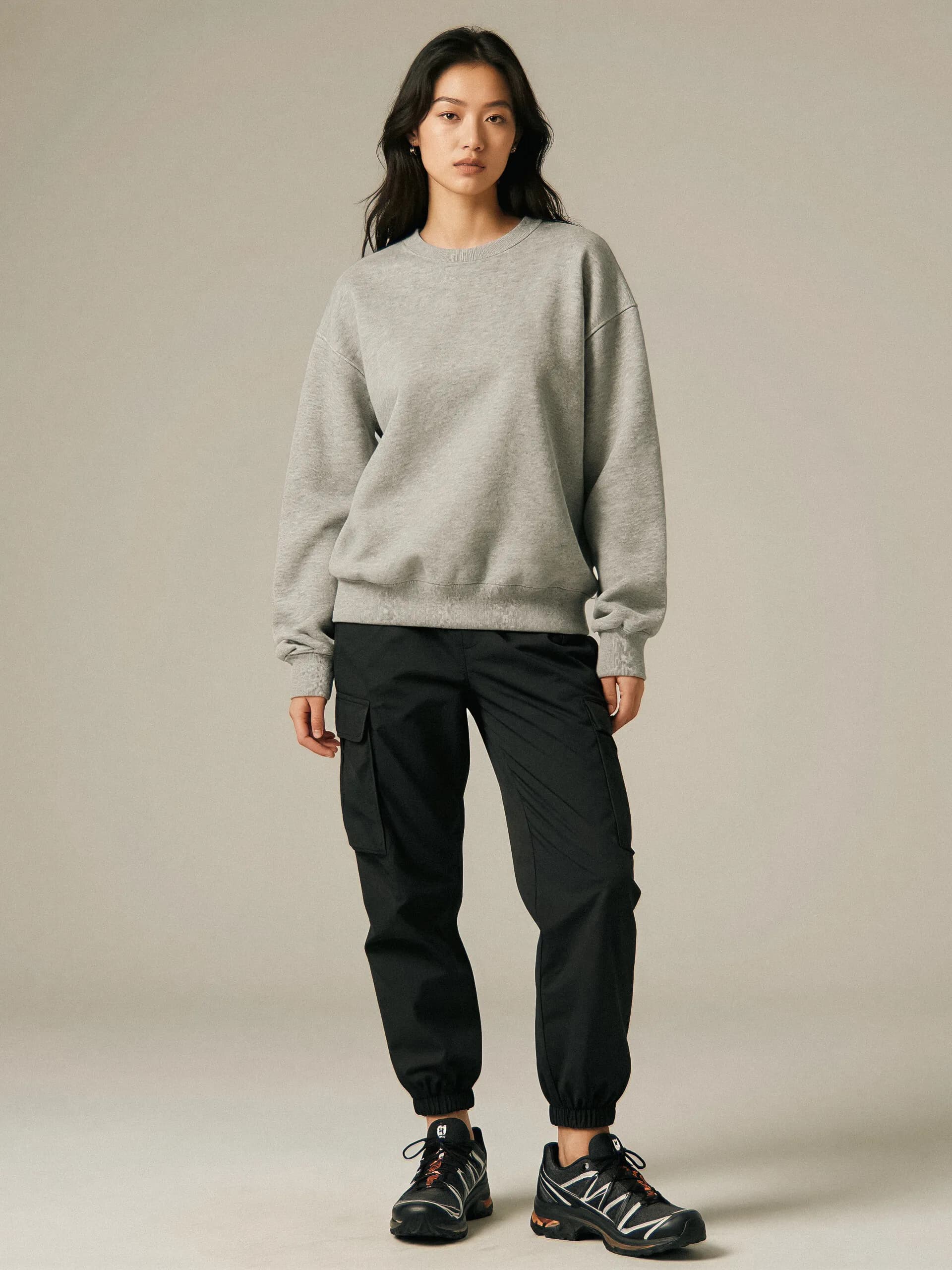 Retro platform sneakers - full view