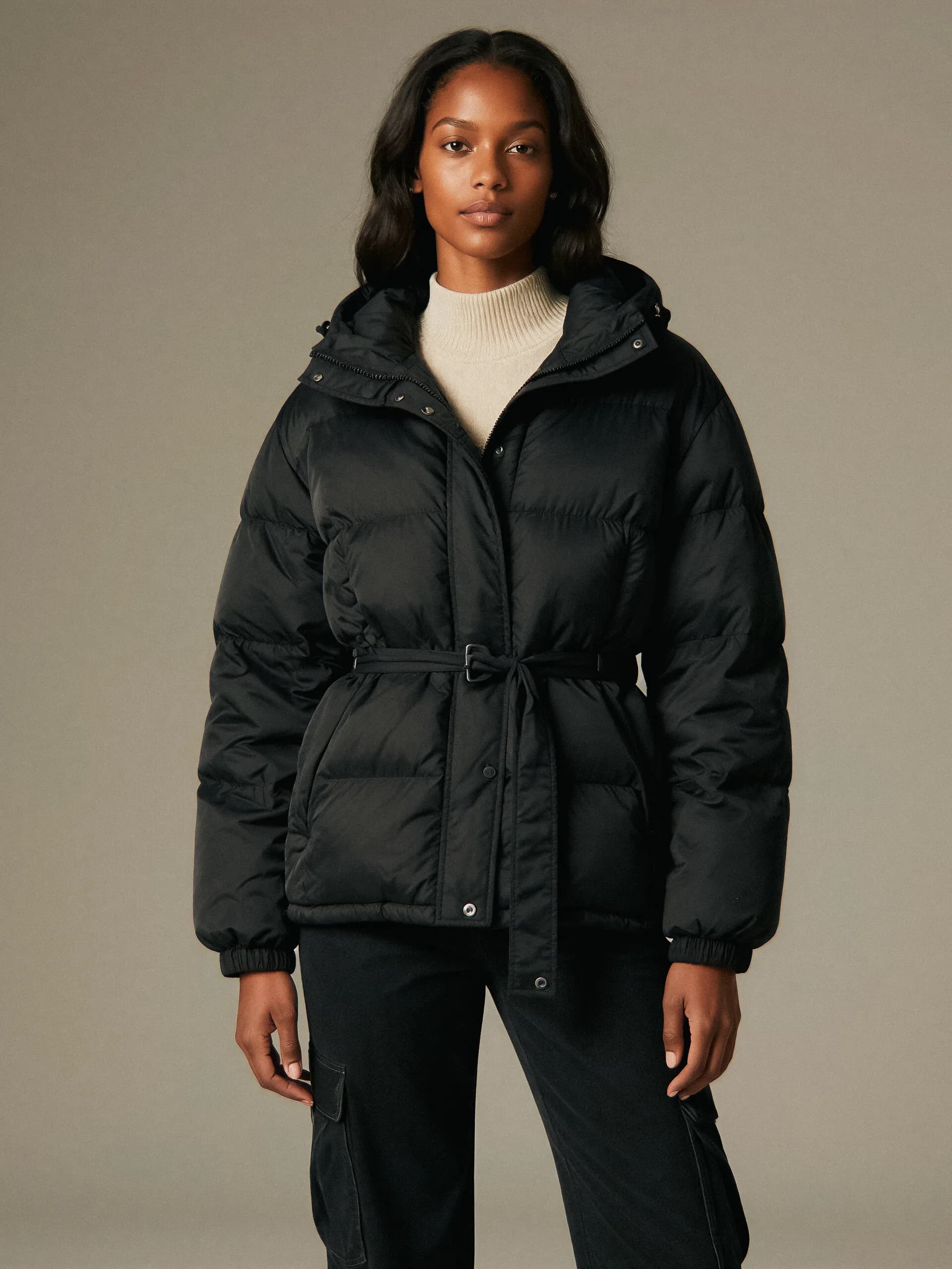 Alpine oversized puffer - torso view